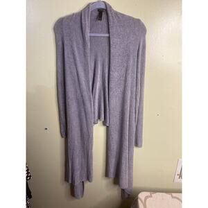 Soma Cozy Knits Cardigan Sweater Wrap Neutral Soft Stretch Womens Size S/M